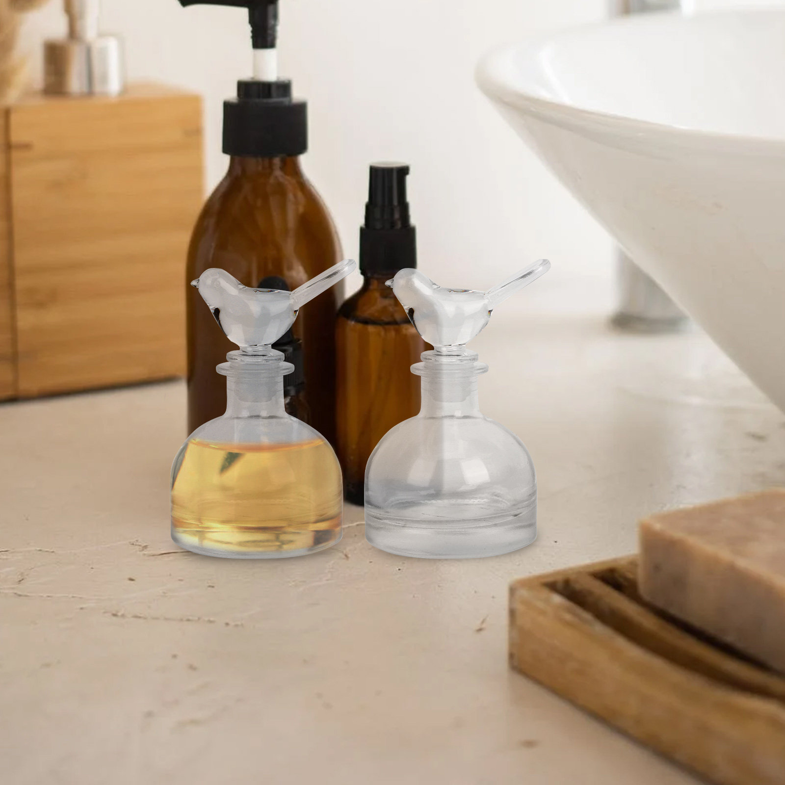 2 adet cam parfüm şişeleri Pre - Home Fragrance Us incelemesi ve fiyatı